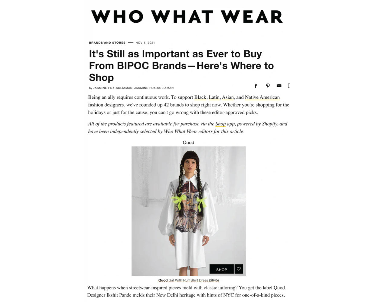 It's still as important as ever to buy from BIPOC brands