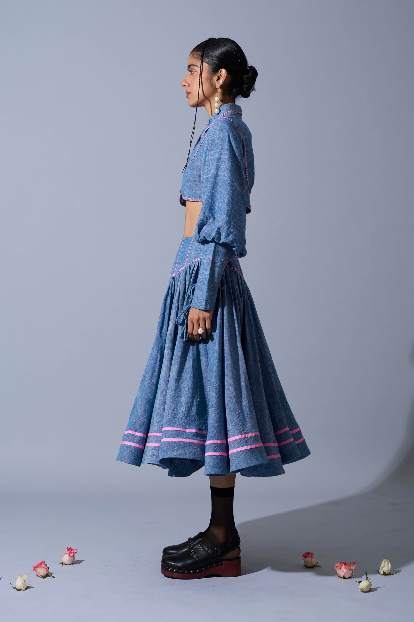 SLIP SKIRT IN LINEN