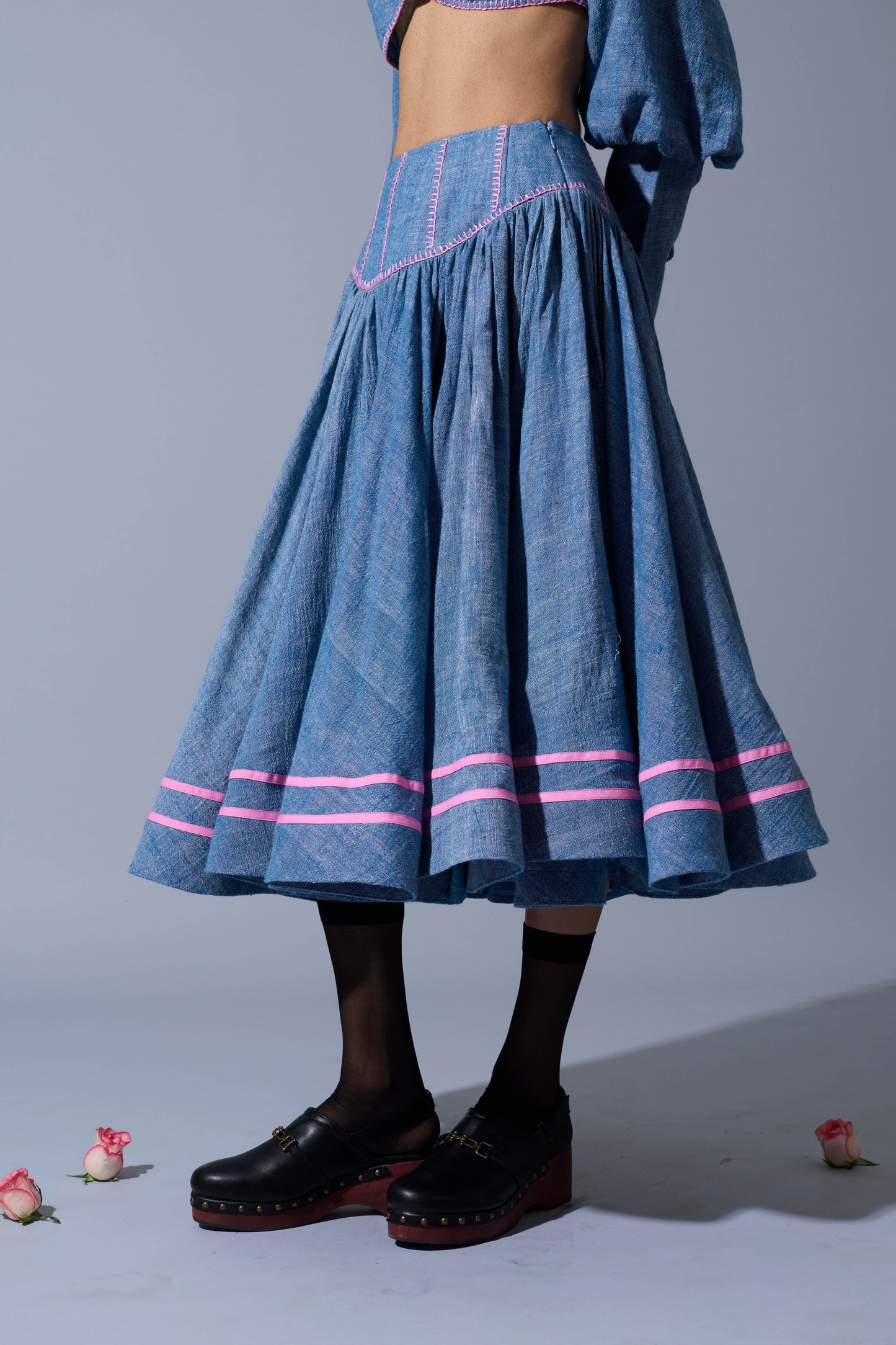 SLIP SKIRT IN LINEN