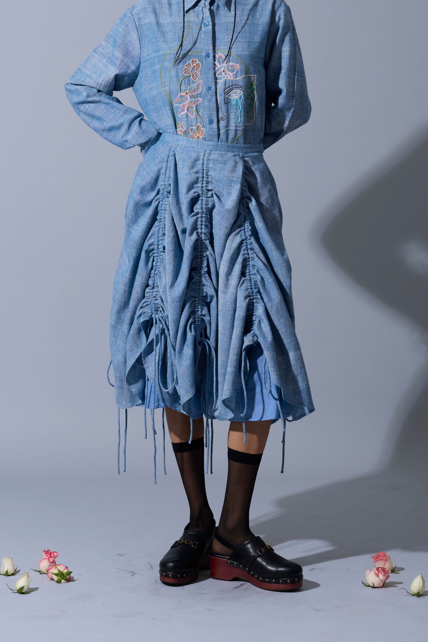 GATHERED SKIRT