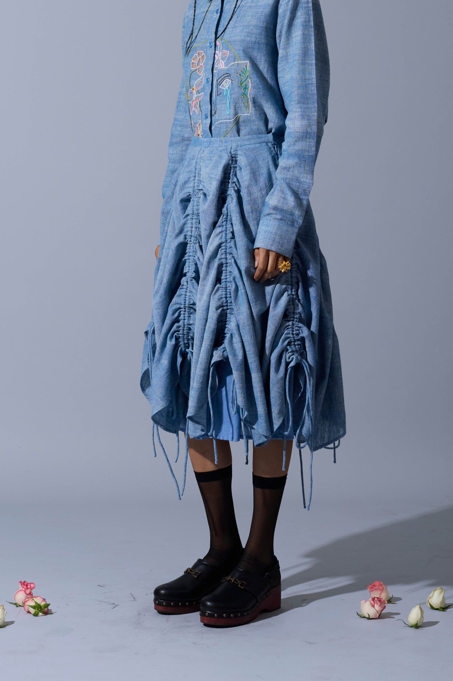 GATHERED SKIRT