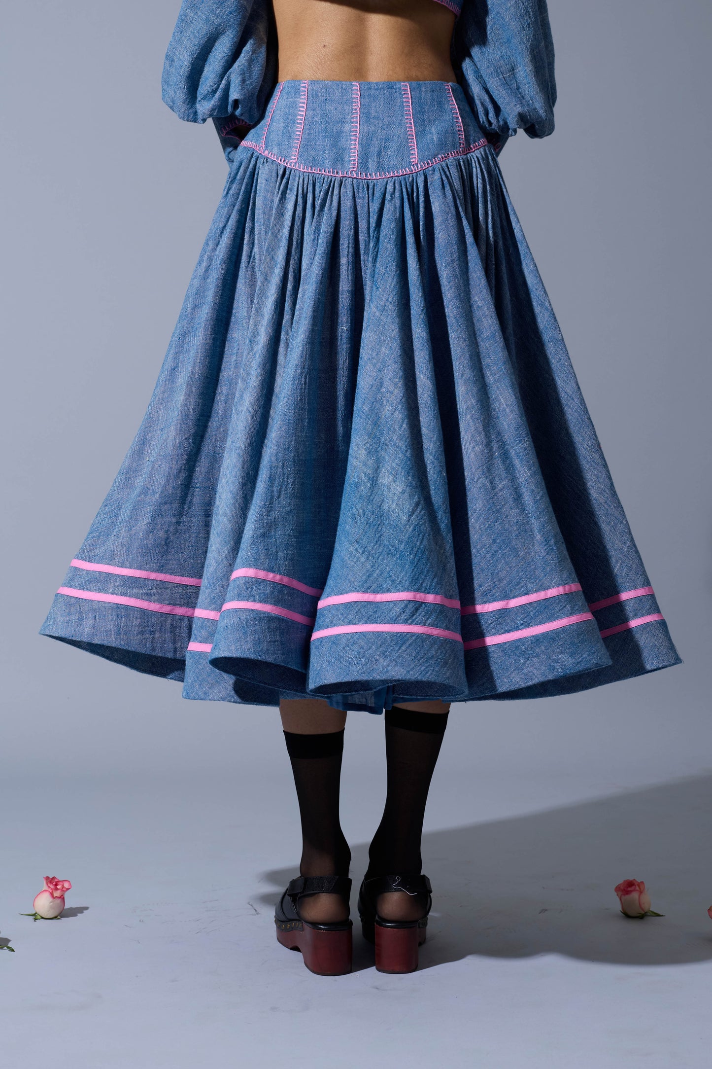 SLIP SKIRT IN LINEN