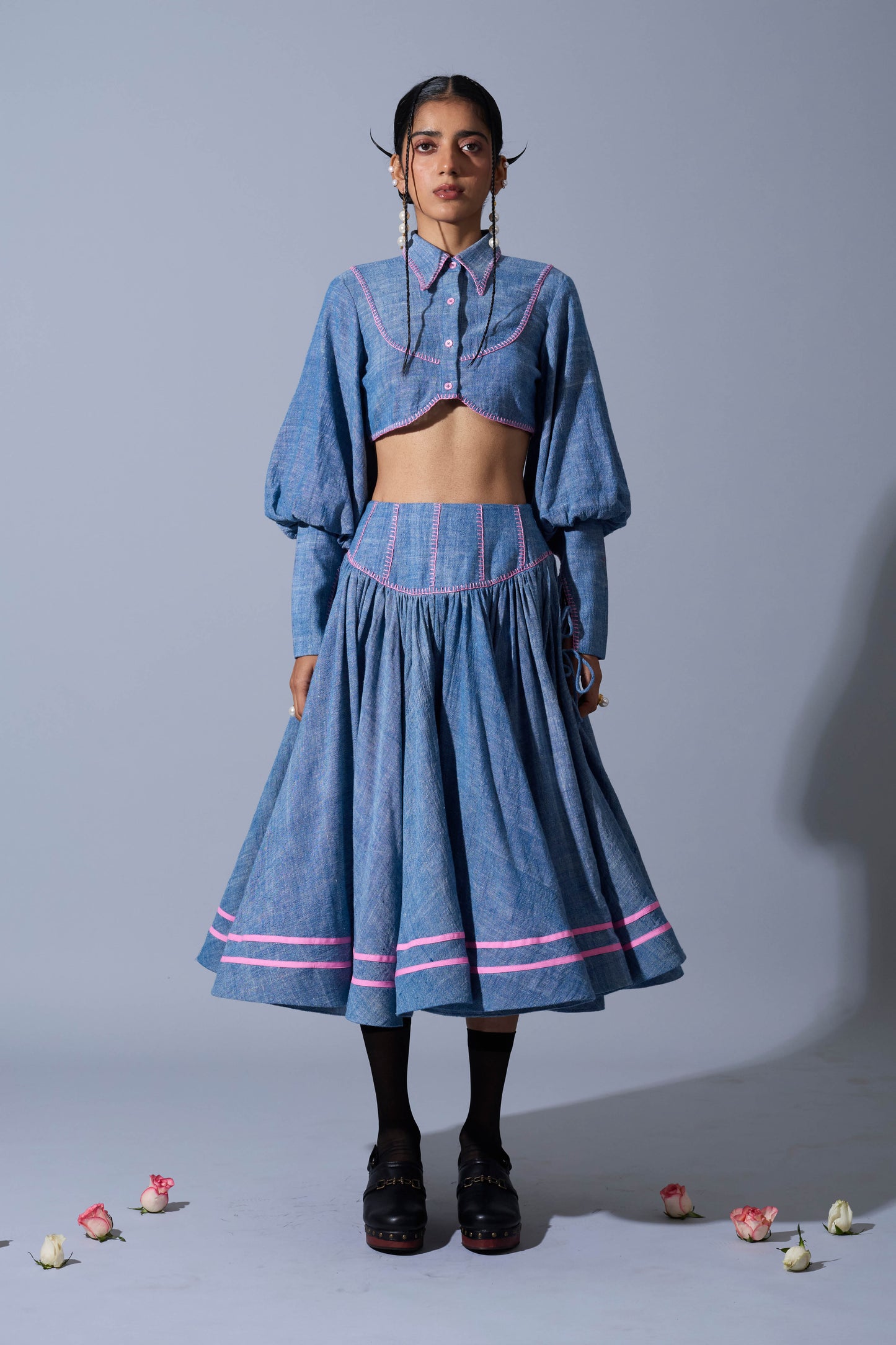 SLIP SKIRT IN LINEN