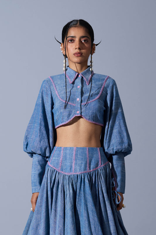 MINI CLIMBER TOP IN LINEN