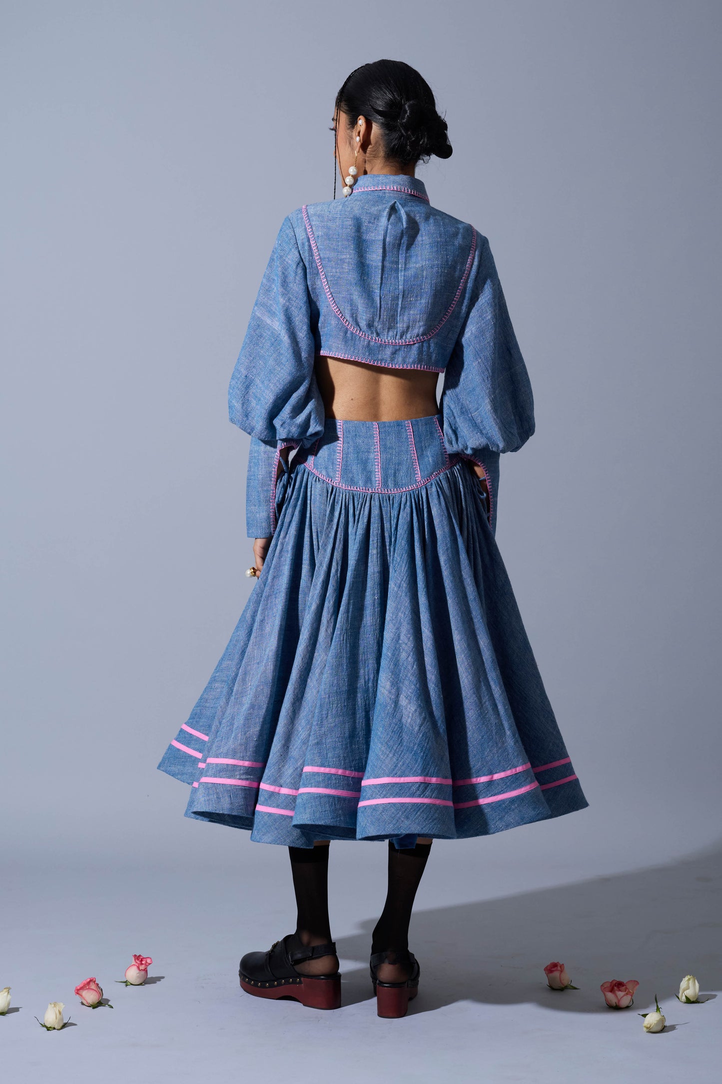 SLIP SKIRT IN LINEN