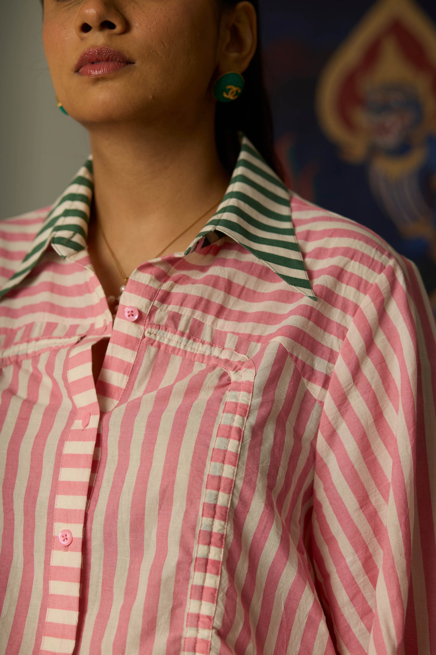 TRIP THE STATUS DRESS IN STRIPES