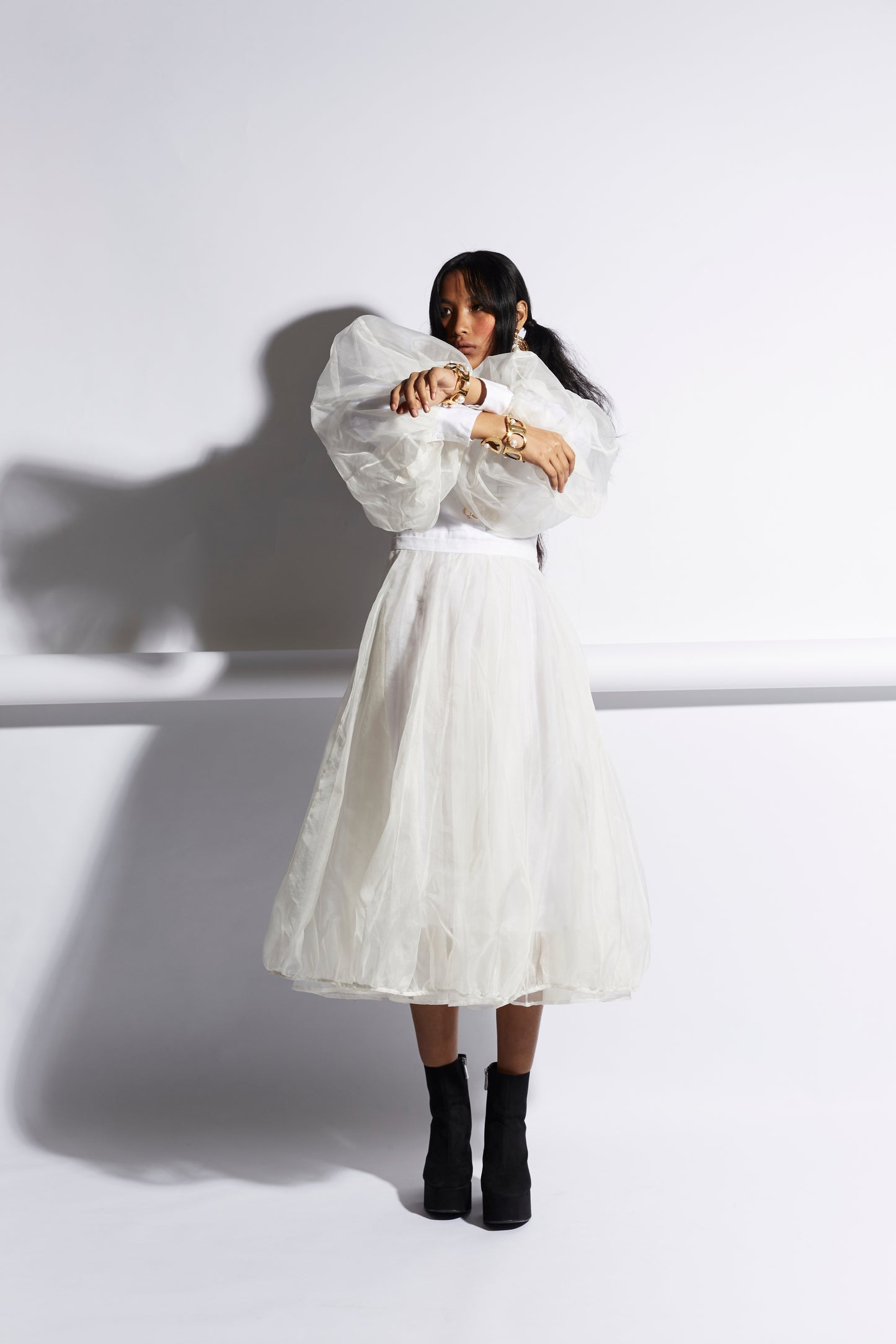 PARACHUTE DRESS IVORY