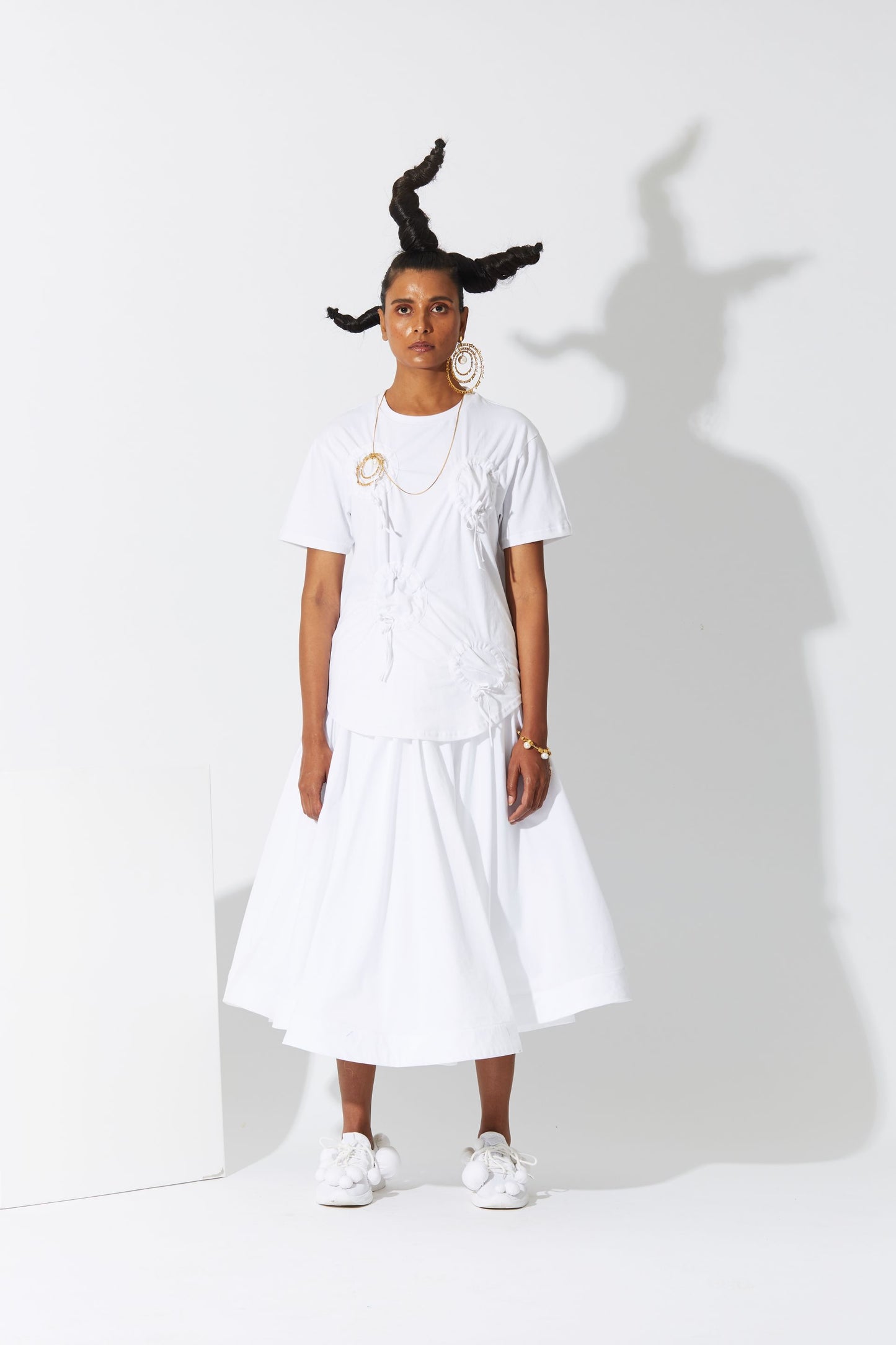 SLIP SKIRT IN WHITE