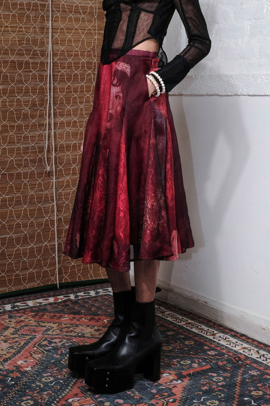 QUOD IN WONDERLAND FOUNTAIN SKIRT