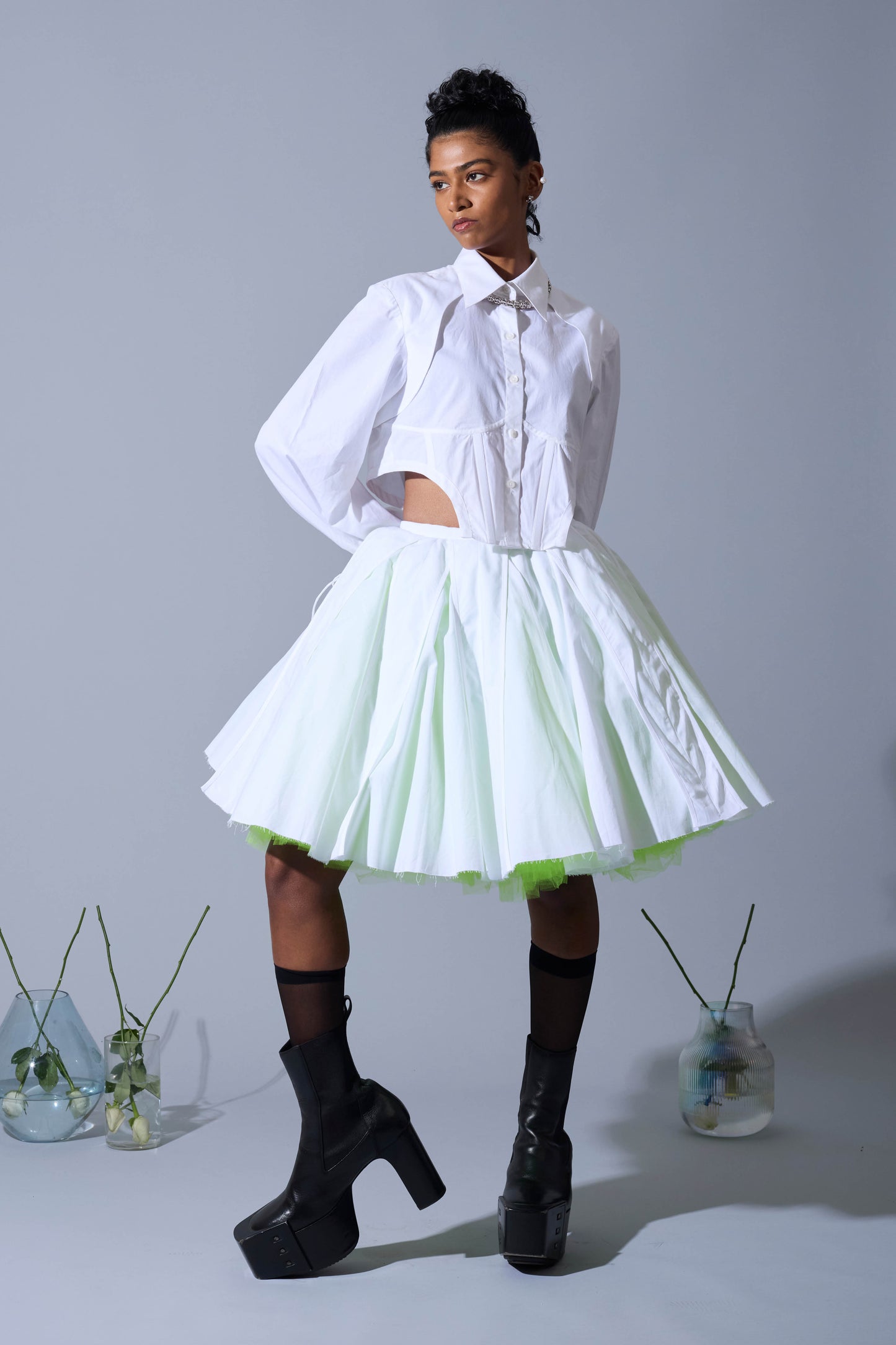 MINI VALLEY SKIRT IN POPLIN