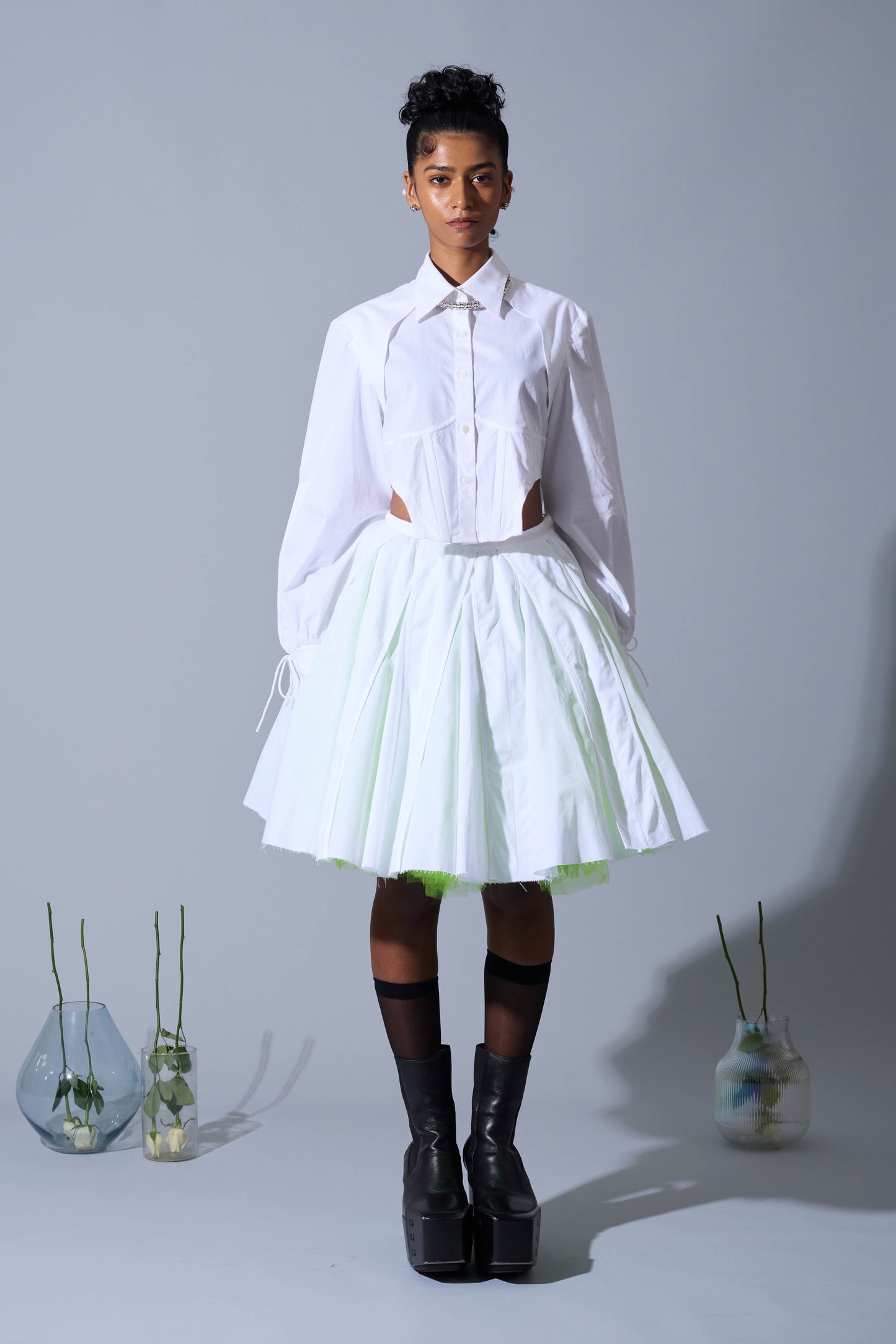 MINI VALLEY SKIRT IN POPLIN