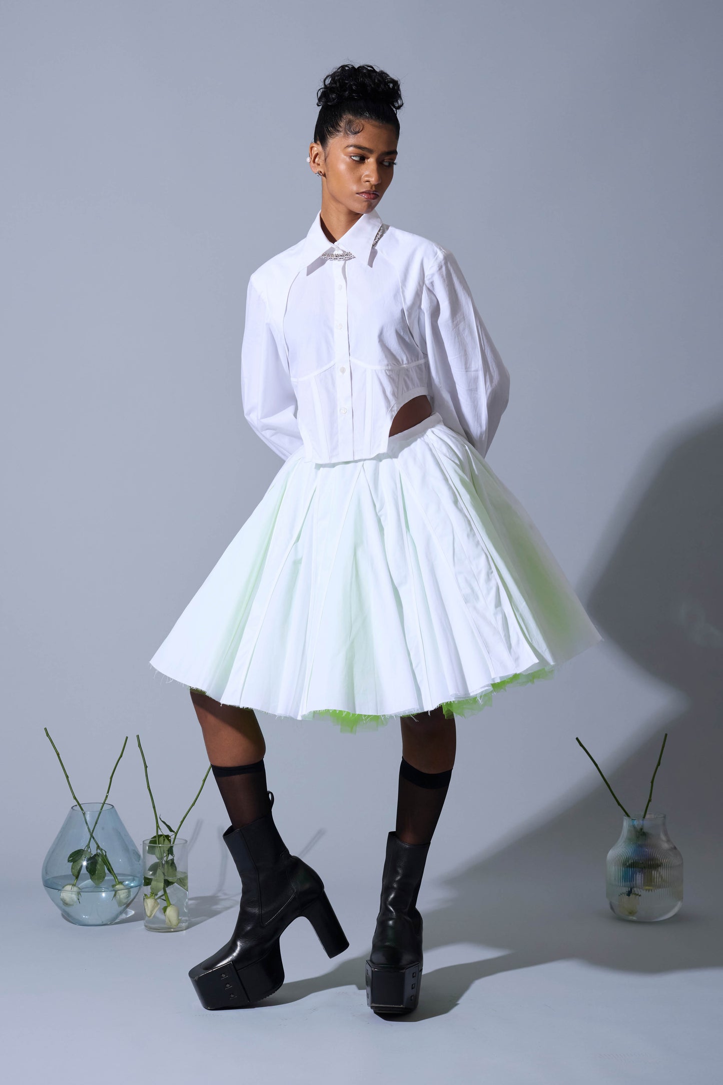 MINI VALLEY SKIRT IN POPLIN