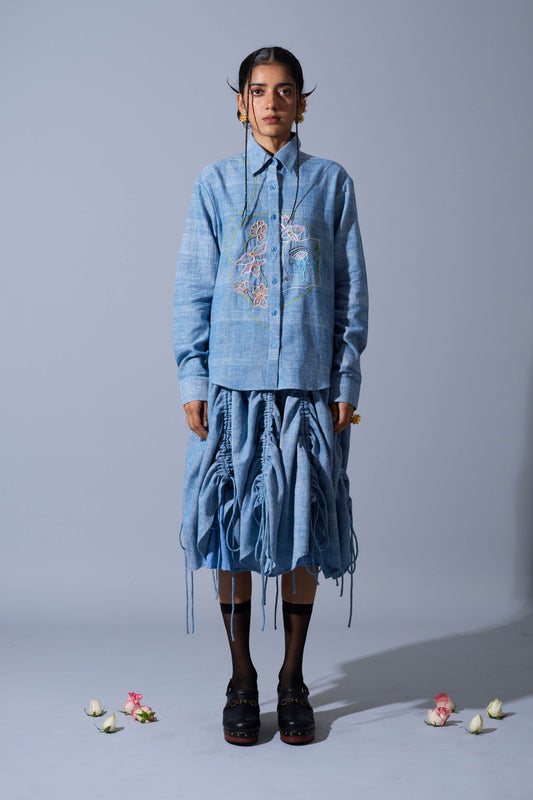 GATHERED SKIRT