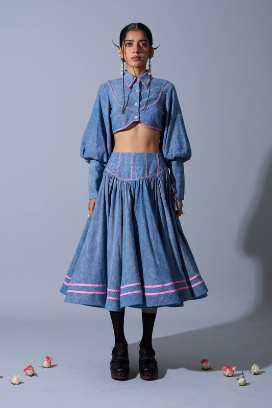 SLIP SKIRT IN LINEN