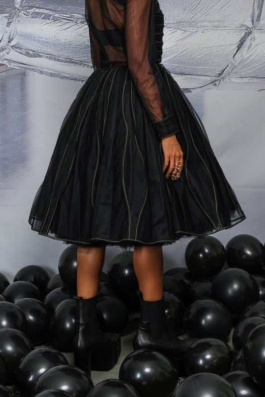 VINES SKIRT IN BLACK
