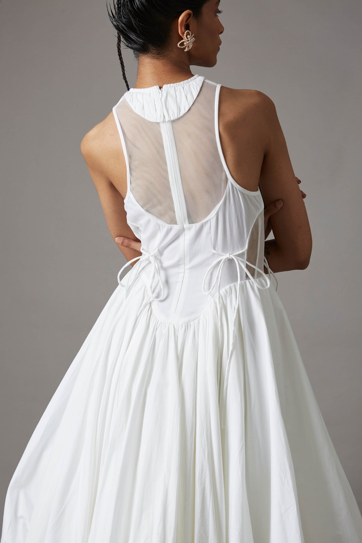 BILLOW DRESS IN WHITE