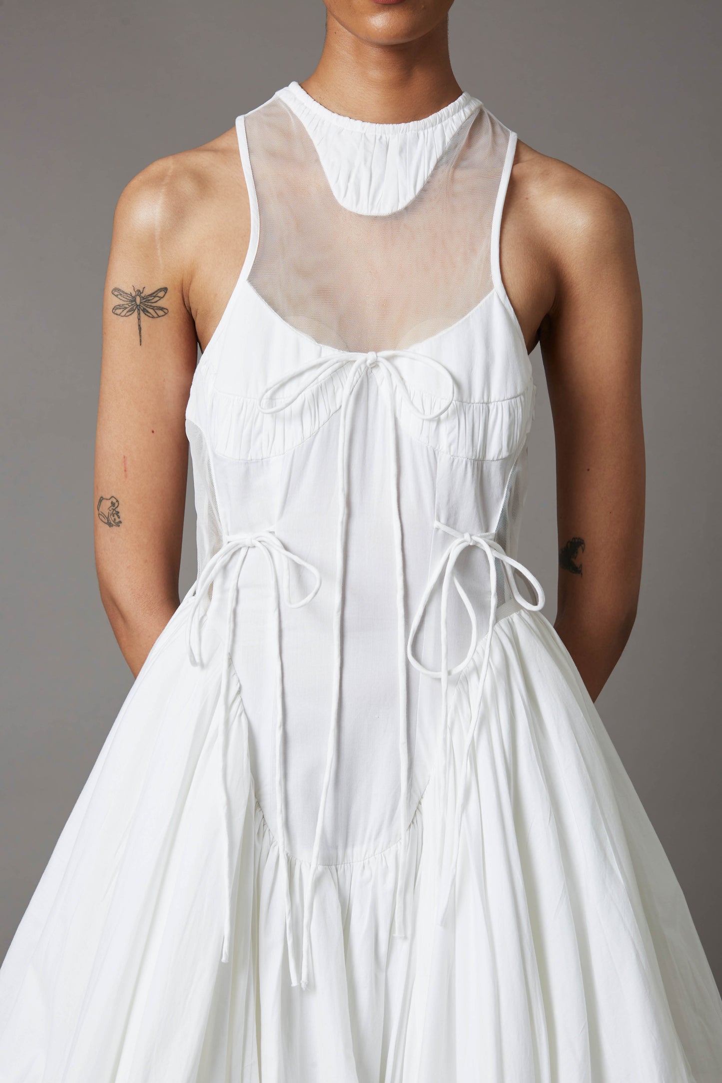 BILLOW DRESS IN WHITE