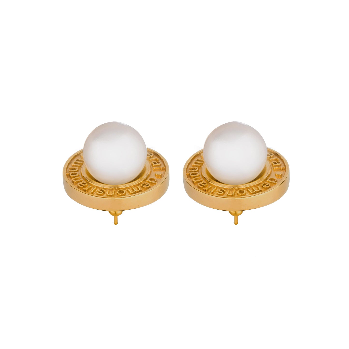 QED Pearl Earrings GOLD - QUOD