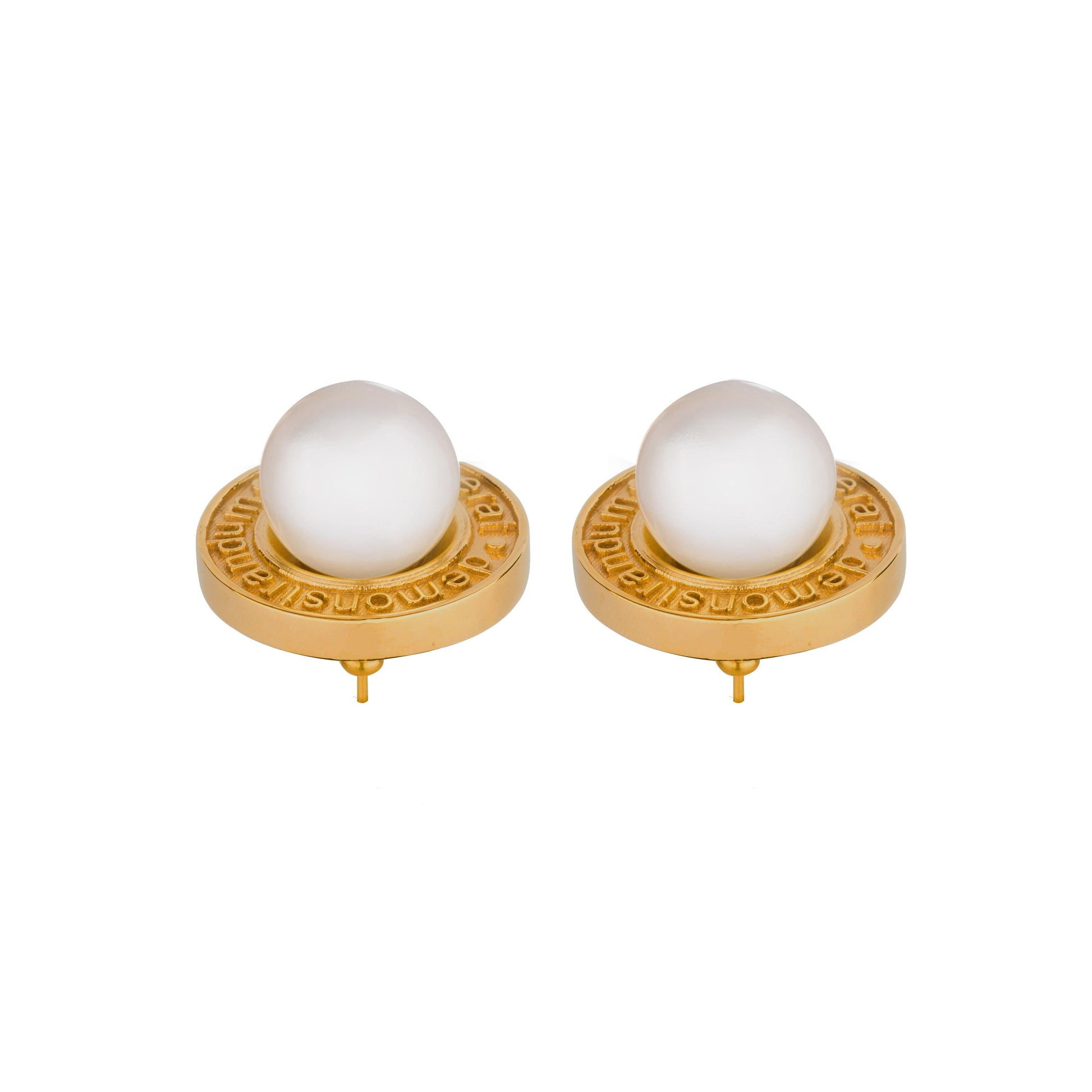 QED Pearl Earrings GOLD - QUOD