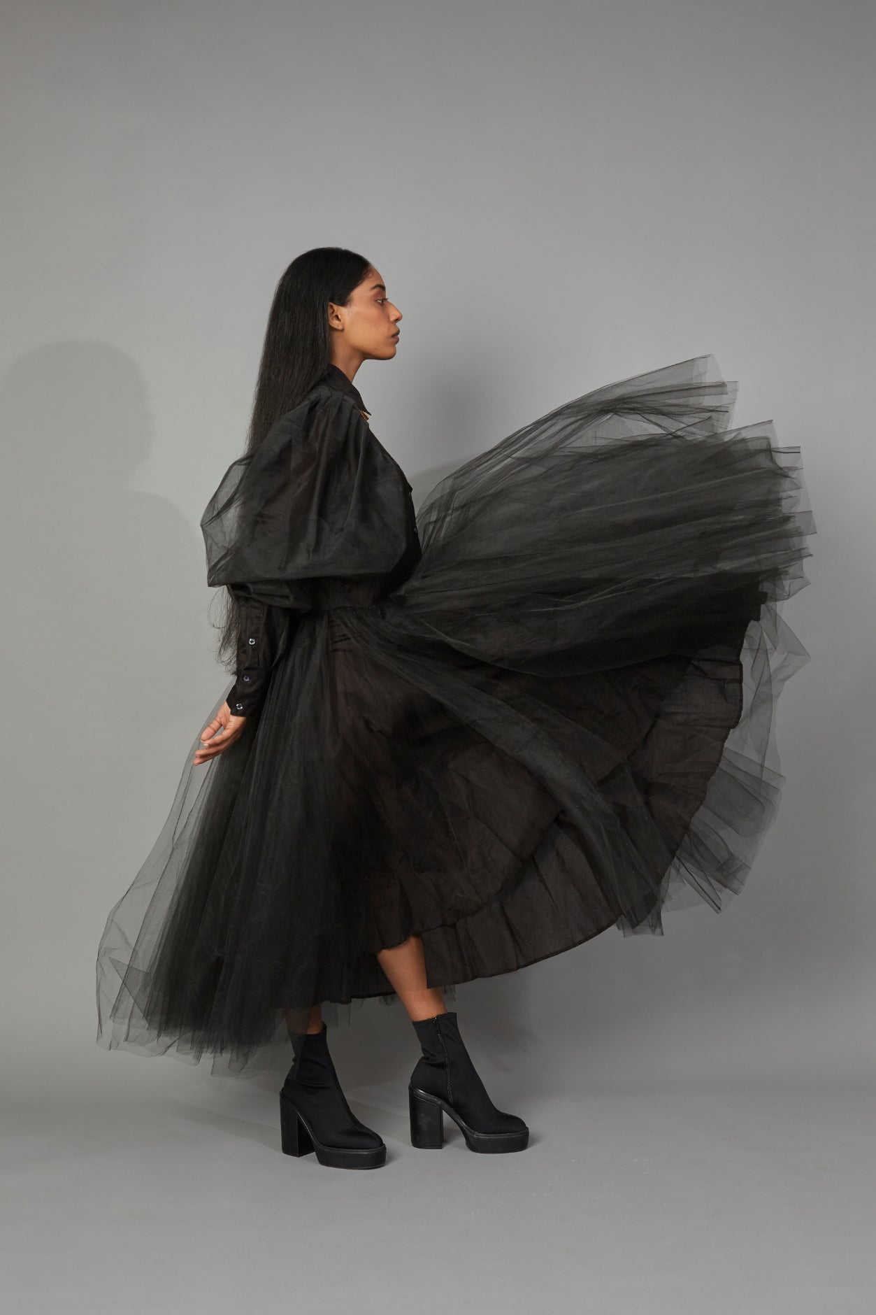 WOLF WING TULLE DRESS Ft. Anaita Shroff - QUOD