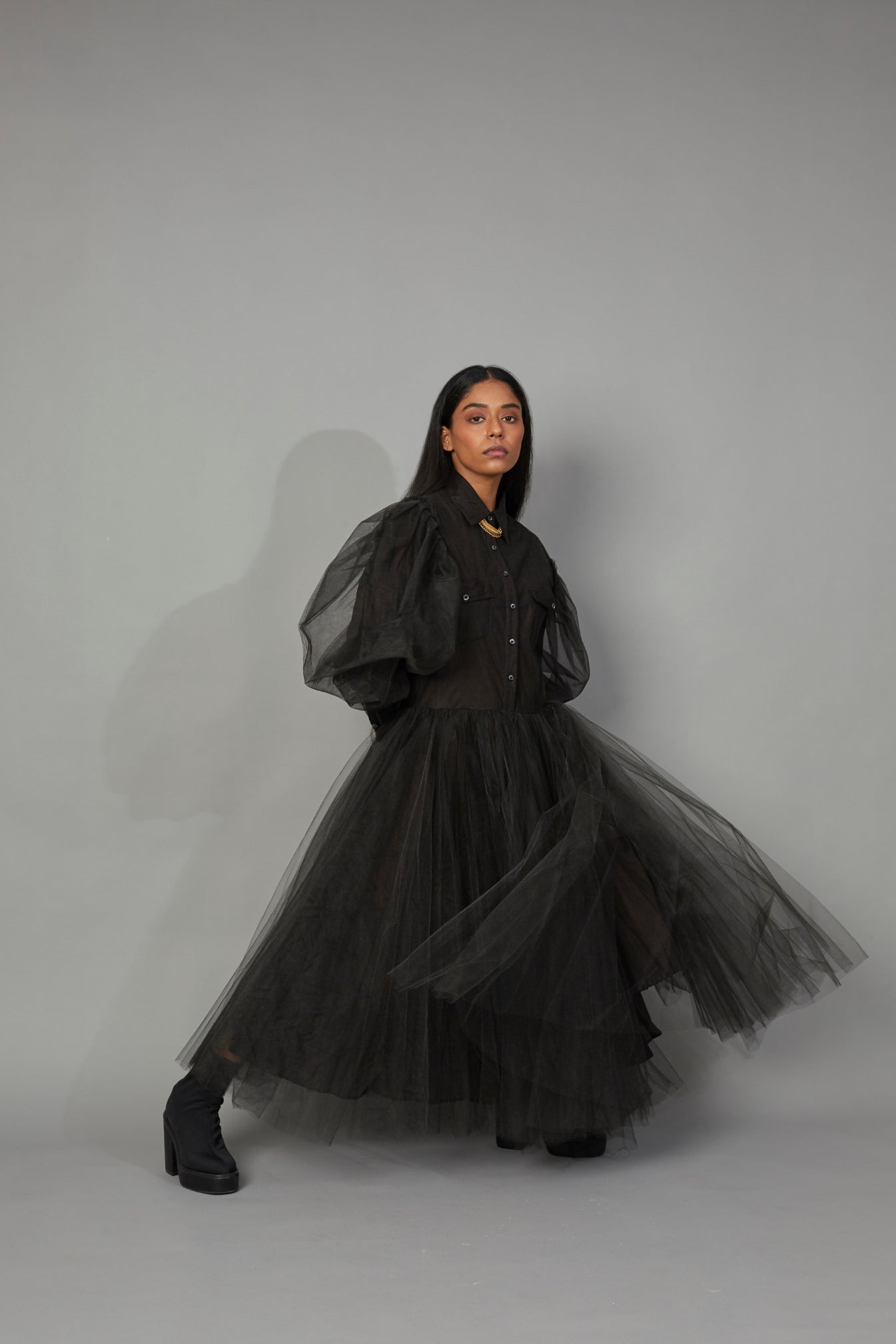 WOLF WING TULLE DRESS - QUOD