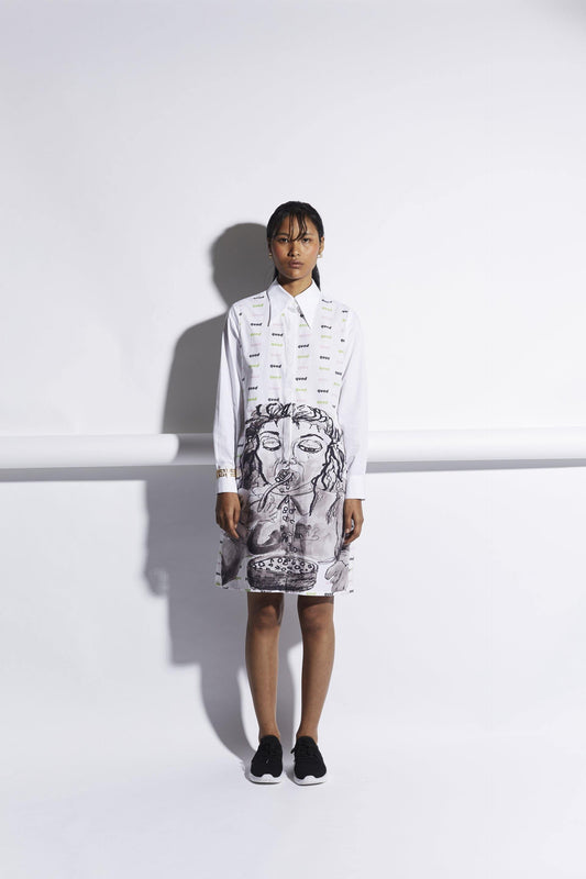 Cereal Girl Shirt Dress - QUOD