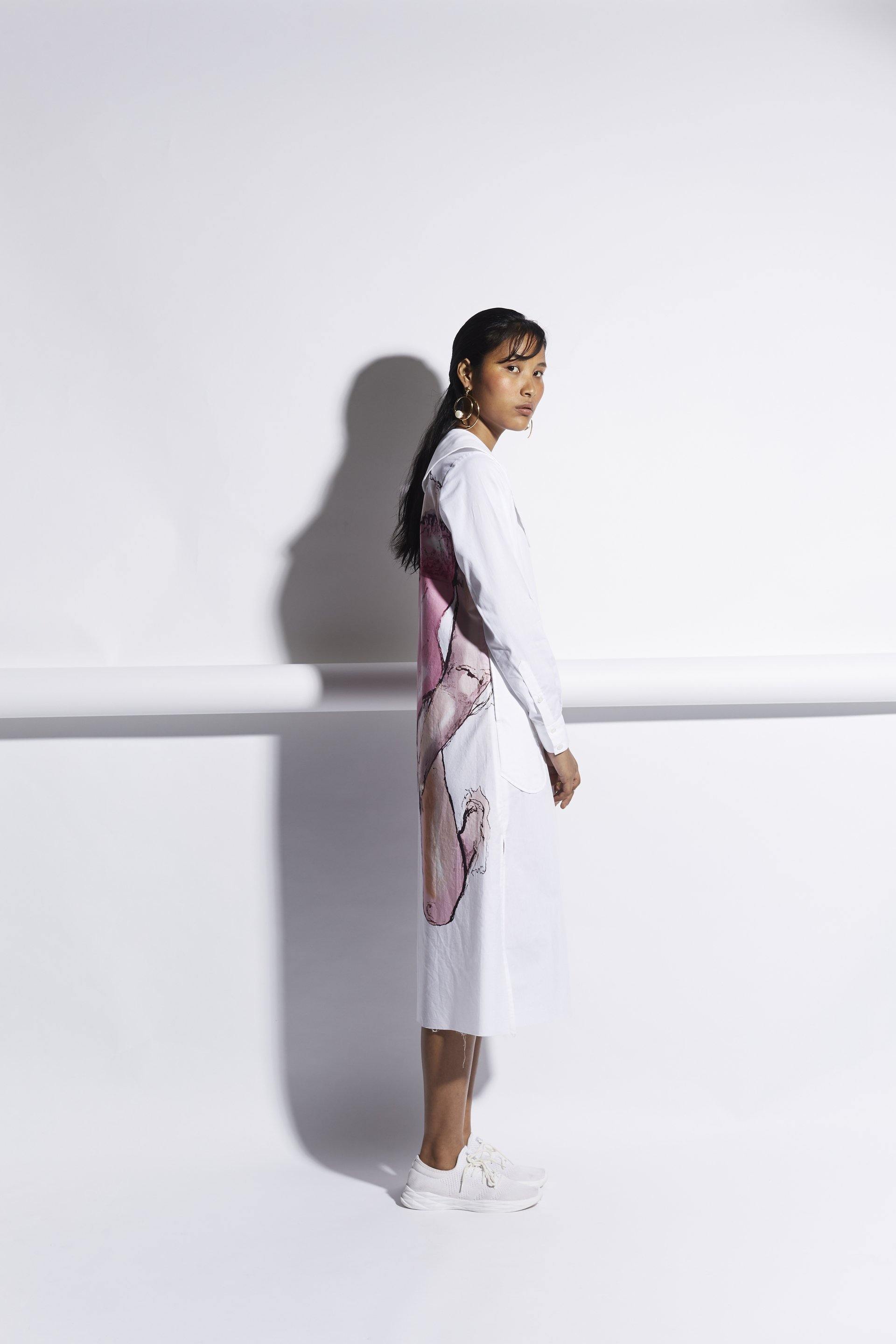 Back Girl Shirt Dress - QUOD