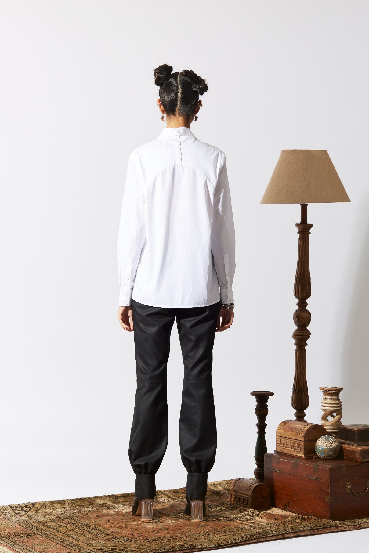AMAN FT. Cuffed Leg Pants Black