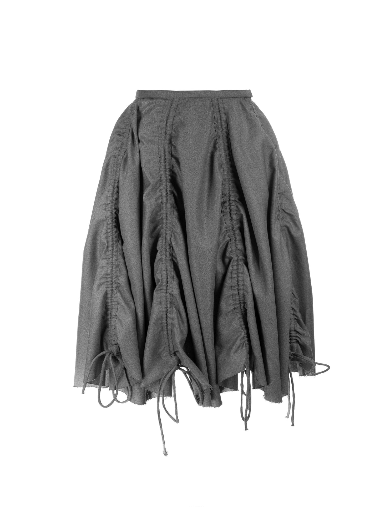 GATHERED SKIRT GREY - QUOD