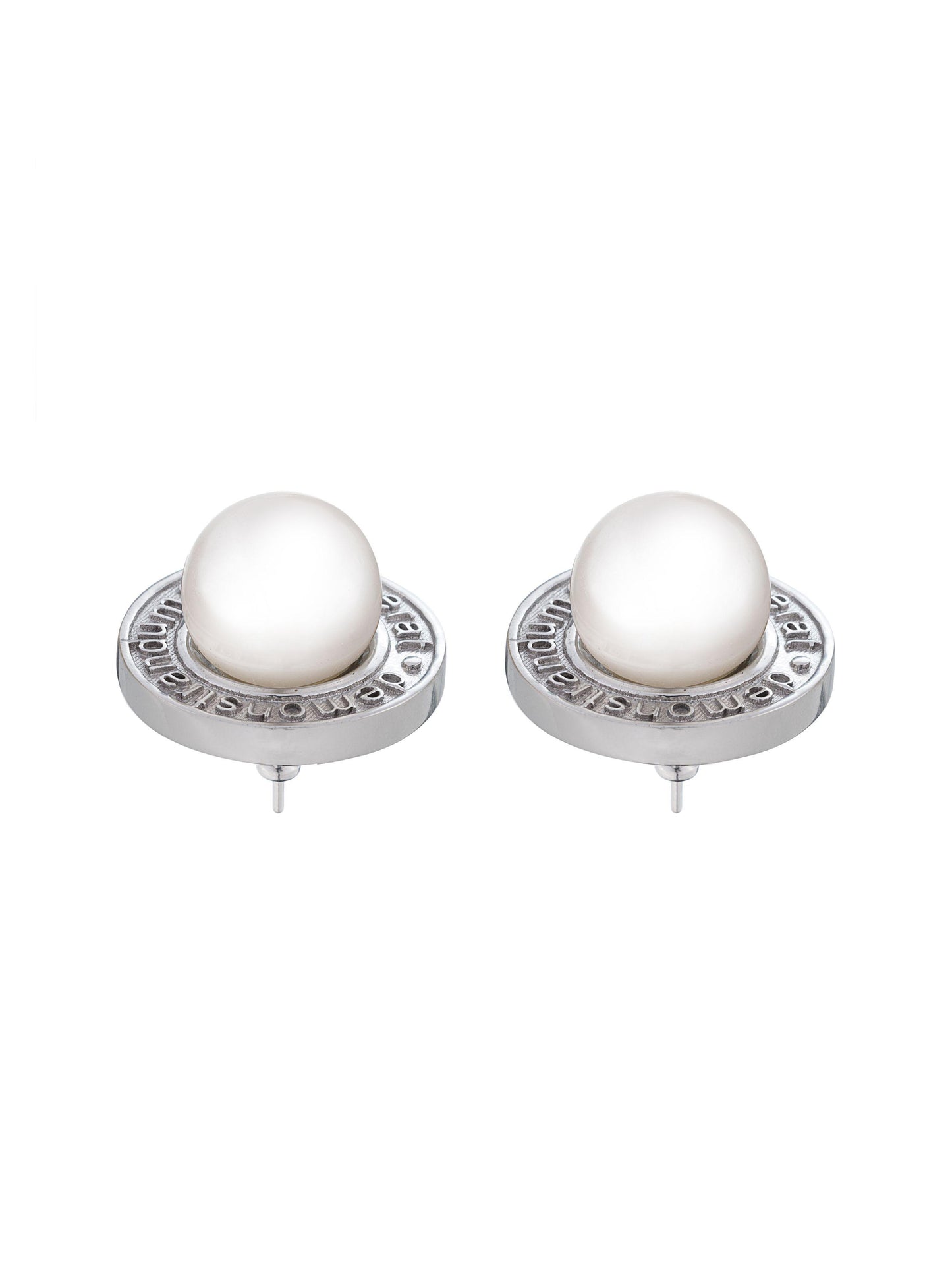 QED PEARL EARRINGS SILVER - QUOD