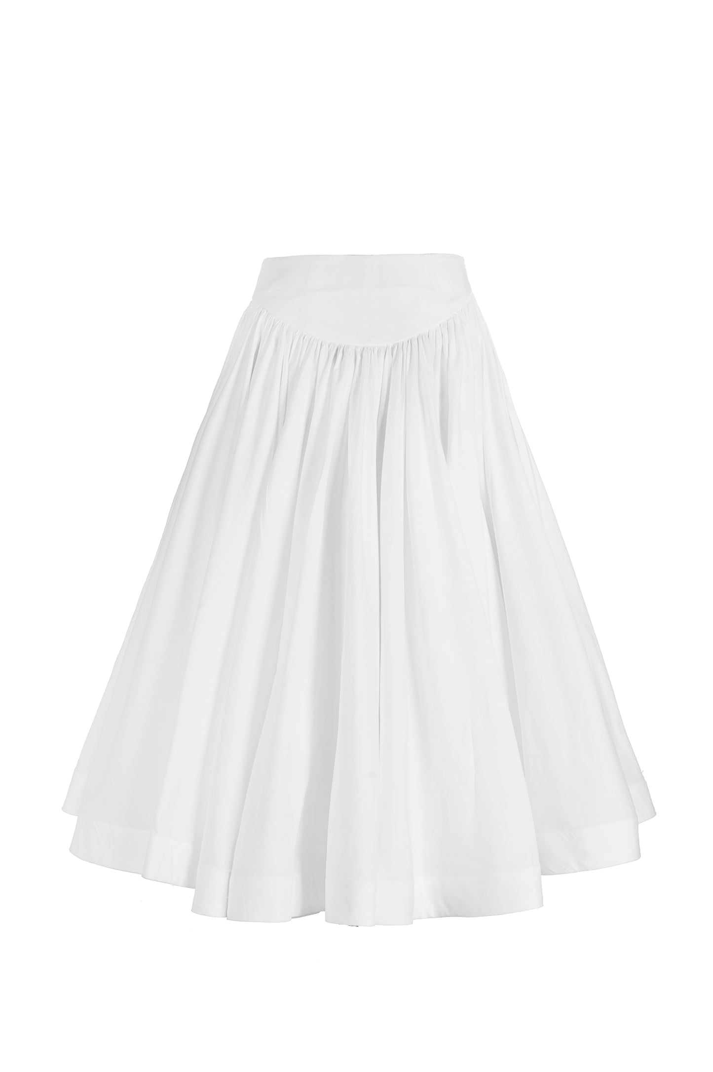 SLIP SKIRT IN WHITE