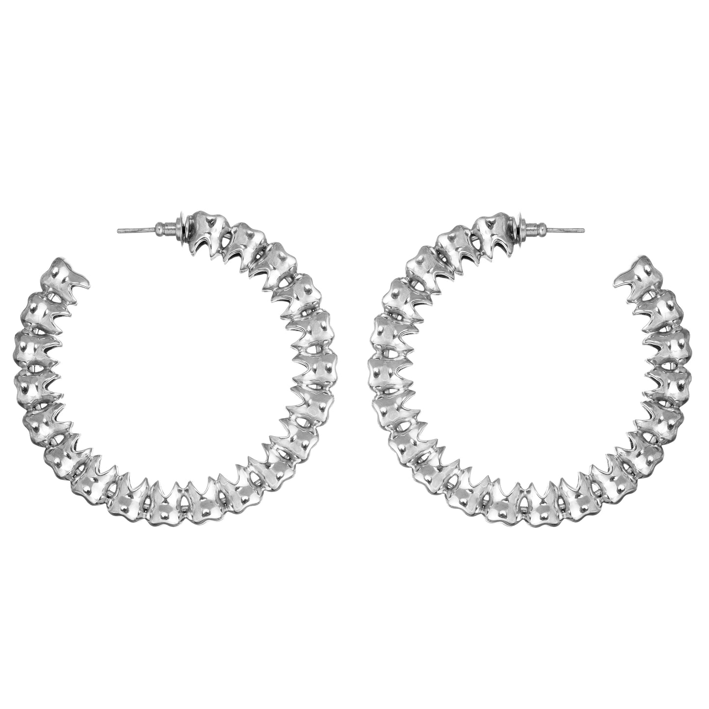 AKSHITA FT. QUOD Silver Plated Teeth Earrings