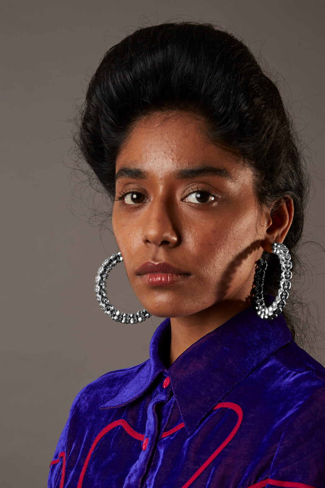 AKSHITA FT. QUOD Silver Plated Teeth Earrings