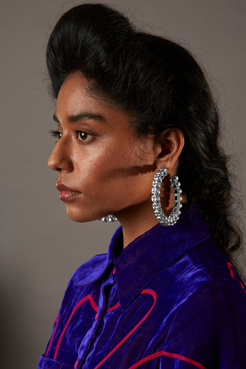 AKSHITA FT. QUOD Silver Plated Teeth Earrings